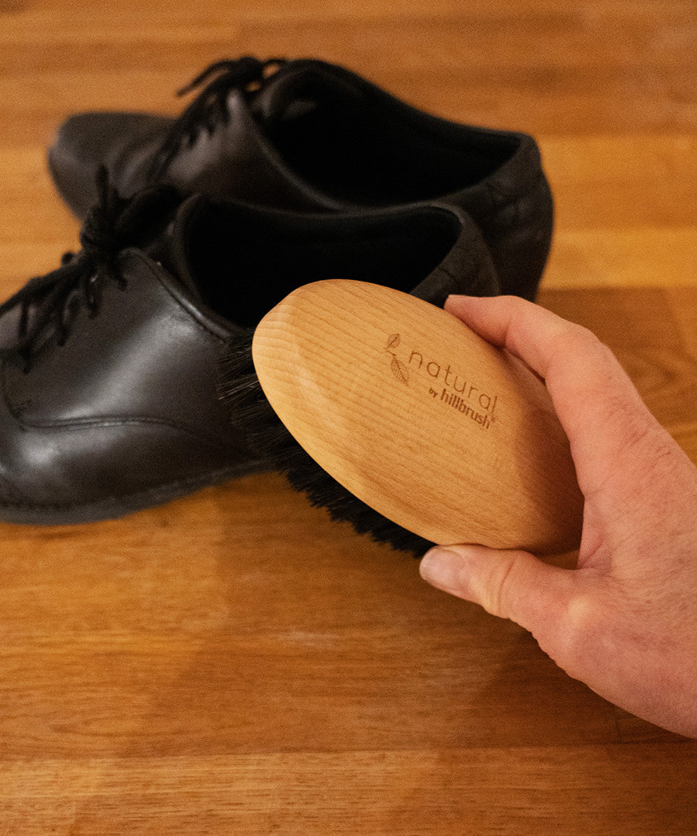 Natural by Hillbrush Large Muddy Shoe Cleaning Brush - Stiff